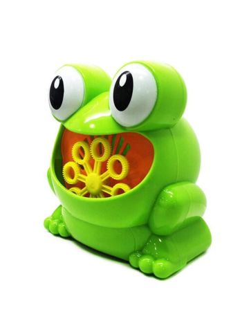 Cute Frog Automatic Bubble Machine Blower Maker Party Summer Outdoor Toy for Kids Wholesale