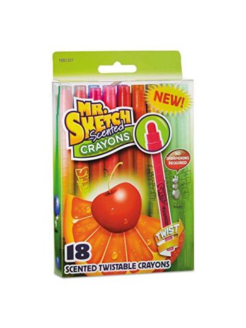 Scented Crayons, Gel, Assorted, 12/pack