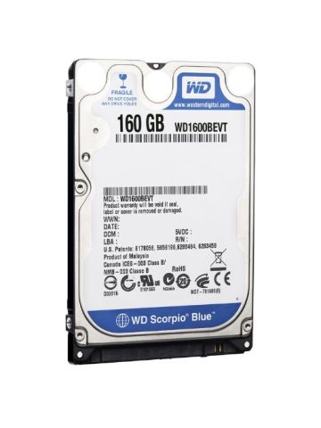 Western Digital WD1600BEVT 160 GB 5400RPM SATA 8 MB 2.5-Inch Notebook Hard Drive