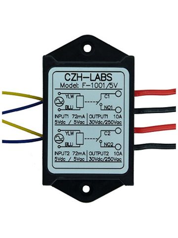 Electronics-Salon  Power Relay Module, AC/DC 5V Control Voltage.
