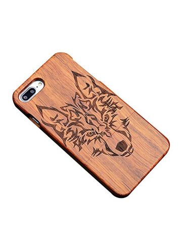 Aenmil Wooden Case For IPhone 5 5G 5S SE 4,  Protective Cover Shell, Wolf