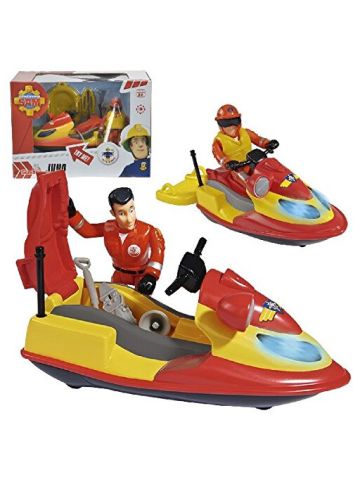 Simba Fireman Sam Juno Jet Ski With Figurine