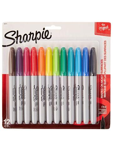 Sharpie Assorted Colored, Fine Point Permanent Markers