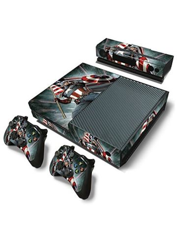 Golden Deal Xbox One Console And 2 Controllers Skin Set Super Hero Xbox One Vinyl