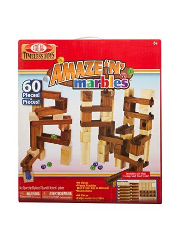 De Ideal, Amaze 'N' Marbles, Classic Set Of Wooden Structures