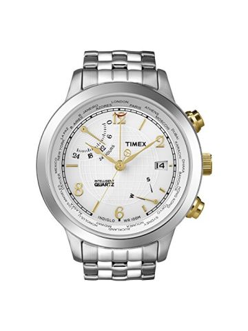 Timex World Time White Dial Men's Watch T2N613