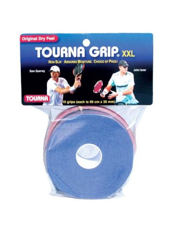 Tourna Grip, XXL, Dry Feel Tennis Grip Pack Of 10
