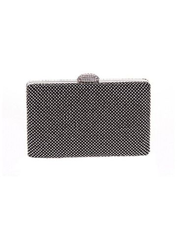 Ladies Dazzling Crystal Mini Evening Clutch Wedding Purse Bag Flap
