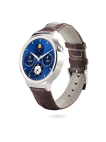 Eagwell Huawei Watch Band Strap, Crocodile Genuine Leather