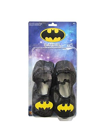 Batgirl Glitter Slipper Shoes - Black