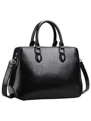Heshe Leather Womens Handbags Totes Top Handle Bags