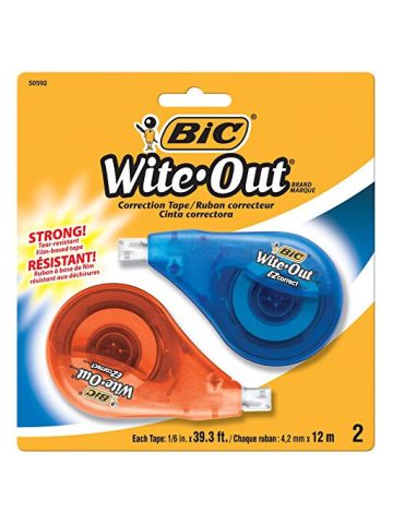 Bic Wotapp21 Wite Out Brand Ez Correct Correction Tape, 2-Count
