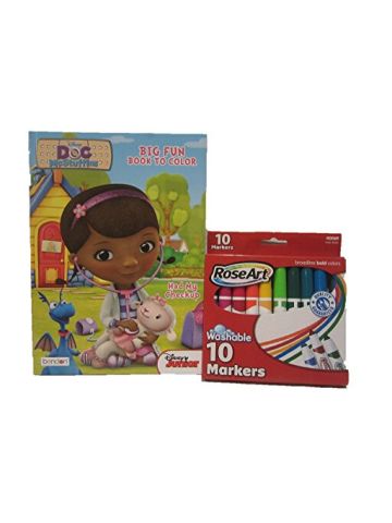 Doc McStuffins Jumbo Coloring And Activity Book And 10 Washable Bold Markers