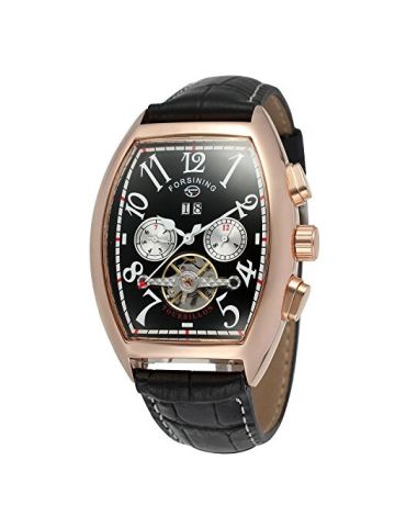 Forsining Men's Automatic Self-winding Tourbillon Calendar