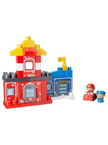 Mega Bloks First Builders Rescue Squad  Firefighter And Police Office Block Buddies