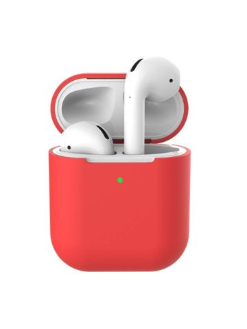 Airpods Accessories Set, Silicone Ant I- Lost Protective Cover Skin Case for Apple Airpods 2 Charging Case Red