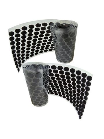 WISHAVE Diameter Sticky Back Coins Black Round Dot Straps