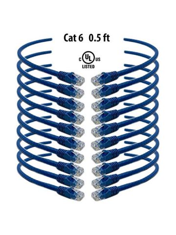IMBAPrice 0.5 Ft Cat6 Ethernet Network Patch Cable RJ45