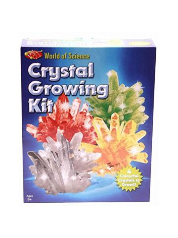 Kandy Toys World Of Science Crystal Growing Kit - Grow 4 Crystals Experiment With Crystals.