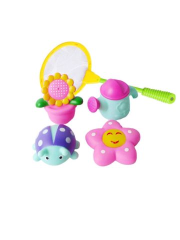 5 Pcs/sets Fishing Toys Network Bag (random Color) Pick up Sun Flower Kids Toy