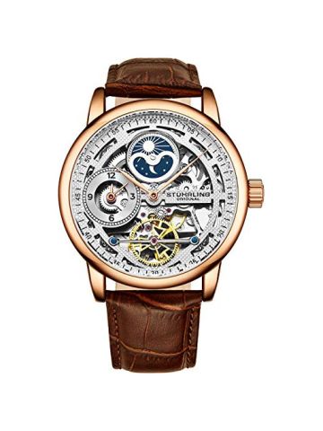 Stuhrling Men's Automatic Leather Strap Watch