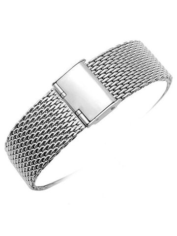 YISUYA 20mm Solid Milanese Mesh Stainless Steel Strap
