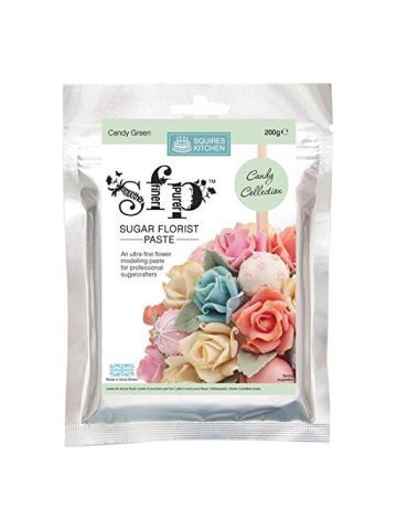 Squires Kitchen 200G Sugar Florist Paste, Candy Green