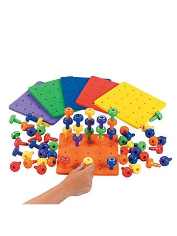 Fun Express Stack It Peg Game With Board Occupational Therapy For Austism