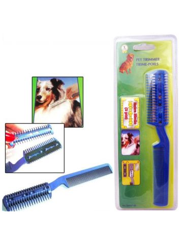 Pet Dog Cat Hair Trimmer With Comb + 2 Razor Cutting