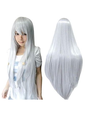 80 Cm Long Straight Cosplay Wig Multicolor Heat Resistant Full Wigs Sl