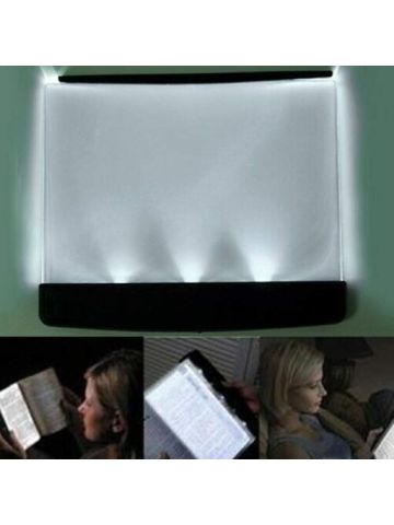 Led Light Wedge Eyes Protect Panel Book Reading Lamp Paperback Night Vision