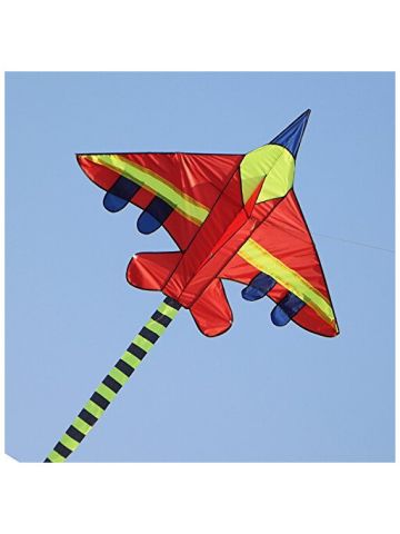 Kufox-kite Airplane  Kites 57x39,Easy To Fly High In The Sky,With Handle And Line