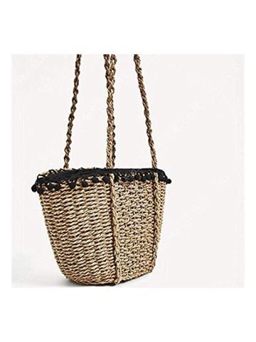 Y&D Fashion Straw Bag, Beach Bag, Casual Bag, OL Commuter