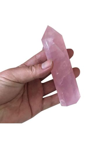 40-50 Mm Natural Rock Pink Rose Quartz Crystal Wand Point Healing Mineral Stone