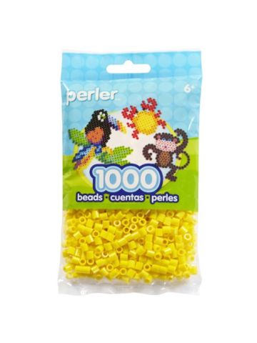 Perler Beads 1,000 Per Package Yellow  Pack Of 3