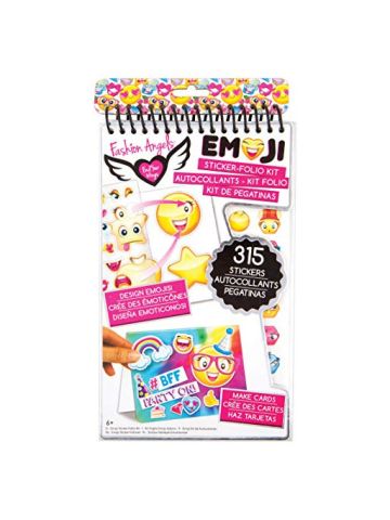 Fashion Angels 12107 Emoji Sticker Compact Portfolio