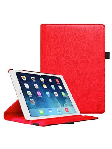 Zeox 360 Degree Rotating Stand Case For Apple iPad Air 2 IPad 6 Red