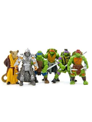 6 Pcs/set Ninja Turtles Action Figure Model Q Version of Ninja Turtles Pvc Toys Hobby Collection Adult Children Gift-Ejv