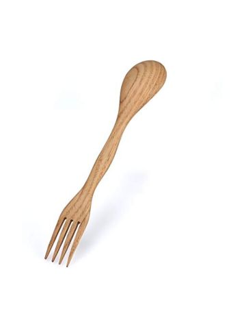Newly Wooden Camping Hiking Travel Out Spork Utensil Spoon Fork Cutlery