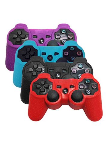 HDE PS3 Controller Skin 4 Pack Combo Silicone Rubber Protective Grip