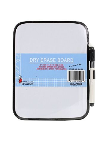 Dry-Erase  Whiteboard With Marker And Magnet Strips