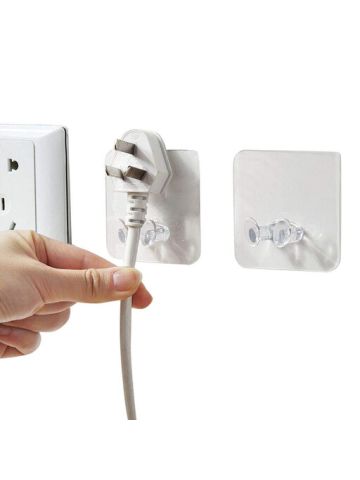 3 Pc Wall Storage Hook Power Plug Socket Holder Wall Adhesive Hanger Home Office