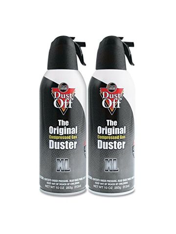Dust-Off Disposable Compressed Gas Duster, 10 Oz Cans, 2 Pack