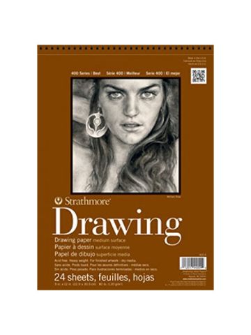 Strathmore Medium Drawing Spiral Paper Pad 8 X10 24 Sheets
