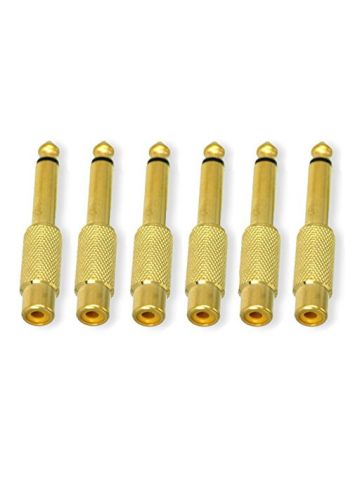 Conwor Mono Plug To RCA Female Jack Audio Adapter Connector