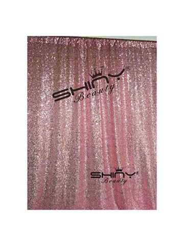 ShiDianYi 4FTX6FT-Fuchsia Pink-Sequin Photo Backdrop