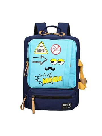 Y&D Student's Fashion Bag Unique Large Capacity Zipper Preppy Durable Chic Backpack Multi Color B07NDYDCQR