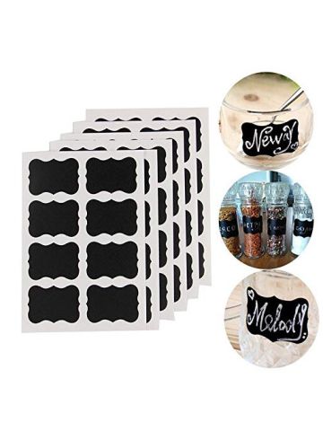 Well Made Blackboard Sticker Craft Kitchen Candy Jar Organizer Labels 48 Pcs/ Set
