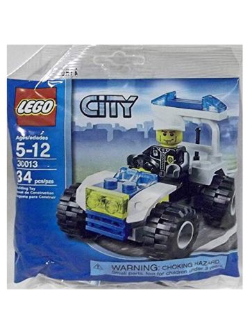 Lego City Mini Figure Set #30013 Police City Quad Bagged