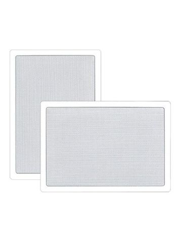 Pyle In-Wall / In-Ceiling 6.5-Inch Stereo Speakers, 2-Way, Flush Mount  White